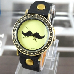 Dámske hodinky Mustache čierne